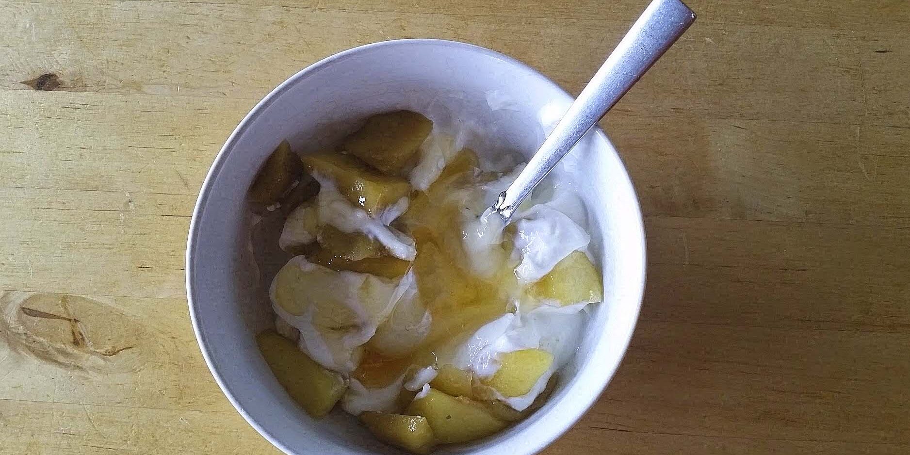 compota frutas+ yogur griego